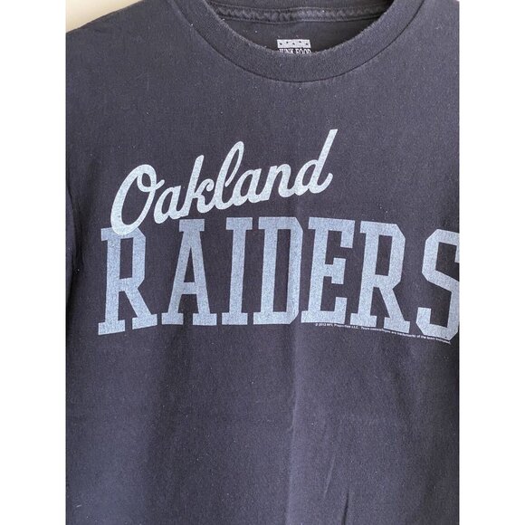 Oakland Raiders Black Men's T-Shirt M Football NFL Junk Food 2012 - Picture 8 of 11